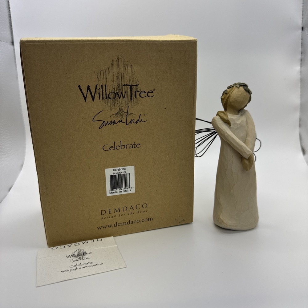 Willow Tree‎ CELEBRATE Angel Figurine Joyful Anticipation 2003 Susan Lordi 26108